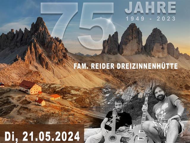 Foto für 75. Jahre Fam. Reider Drei Zinnen Hütte